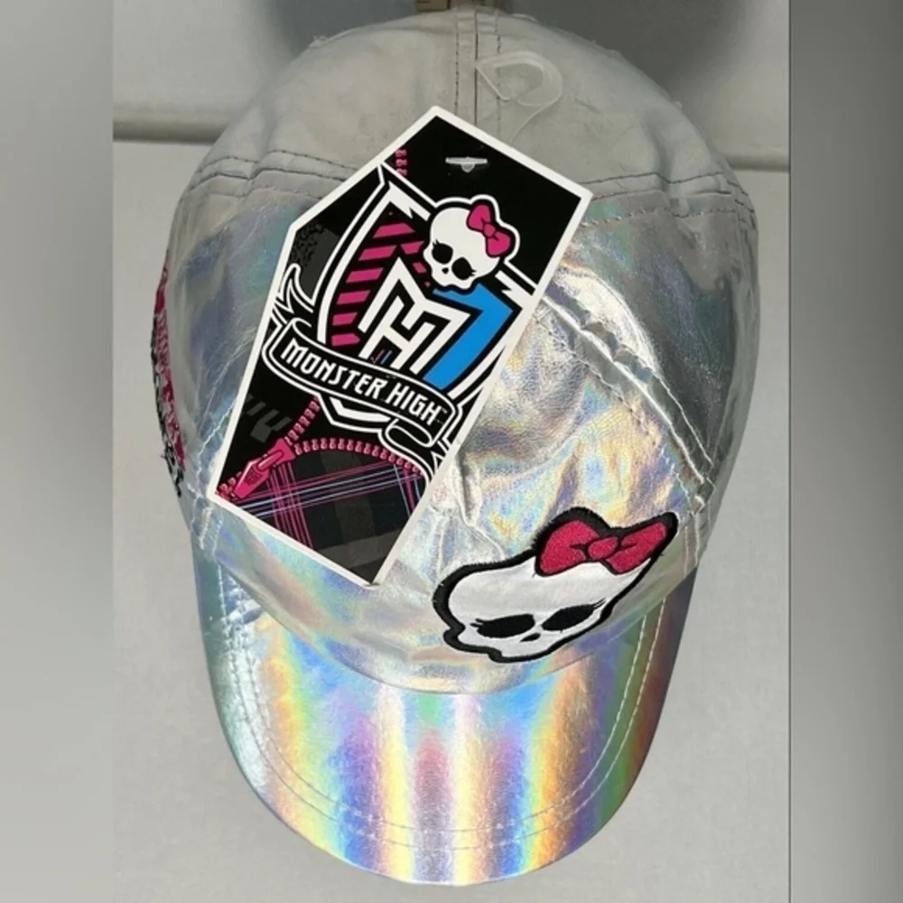 NWT Monster High Shiny Silver Iridescent Baseball Hat